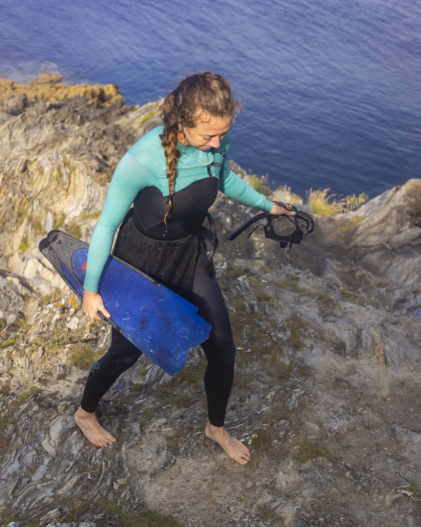Naomi finished free diving
